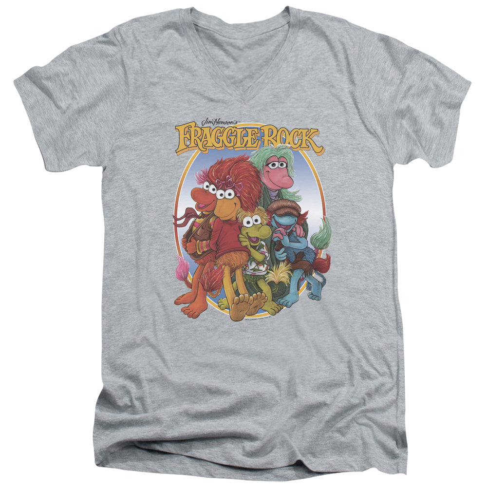 Fraggle Rock Group Hug V-Neck T-Shirt