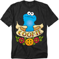 Sesame Street Cookie Monster Cookies Tattoo T-Shirt