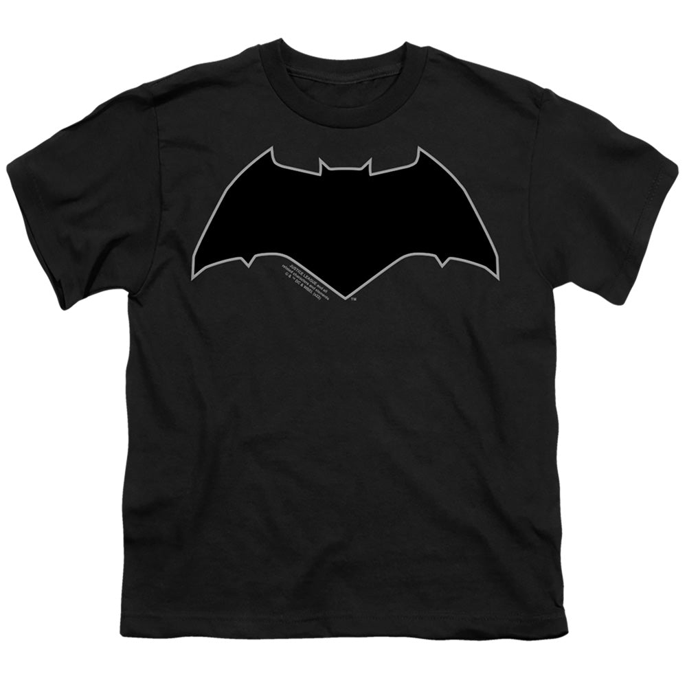Justice League Batman Logo Gray Outline T-Shirt