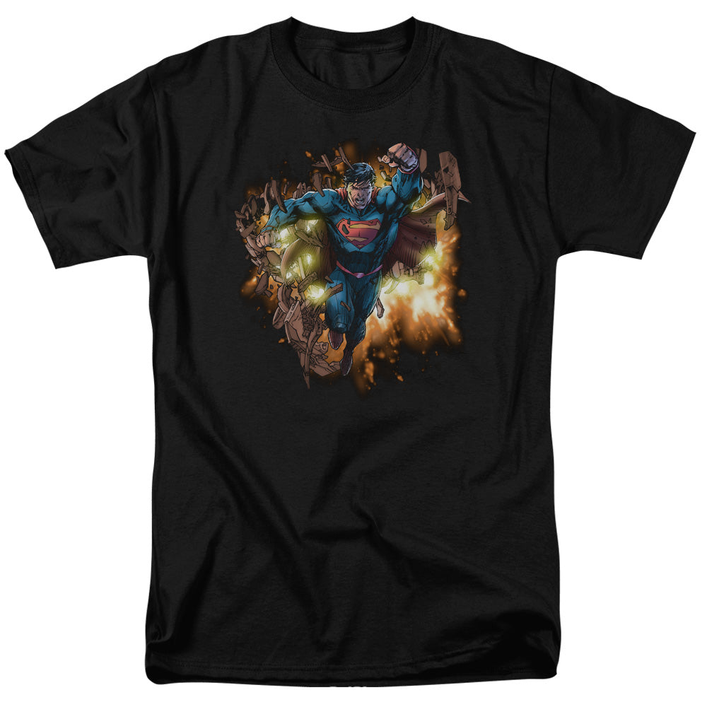 Superman Blasting Through T-Shirt