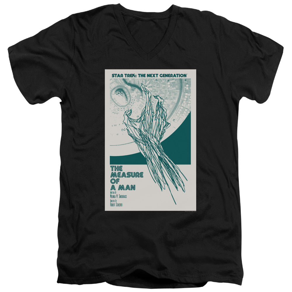 Star Trek The Measure of a Man Black V-Neck T-Shirt