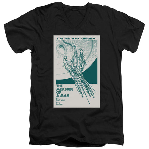 Star Trek The Measure of a Man Black V-Neck T-Shirt