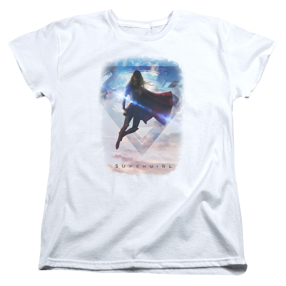 Supergirl Endless Sky Womens T-Shirt