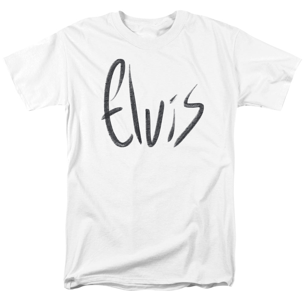 Elvis Presley Sketchy Name T-Shirt
