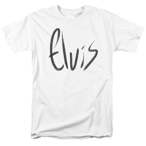 Elvis Presley Sketchy Name T-Shirt