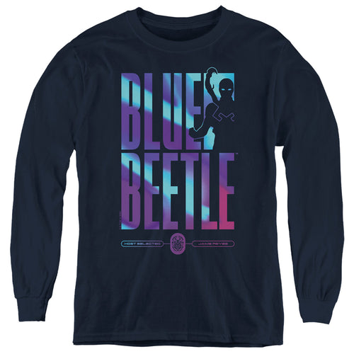 Blue Beetle Hero Host Youth Long Sleeve T-Shirt