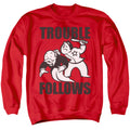 Monopoly Trouble Follows Evergreen Crewneck Sweatshirt