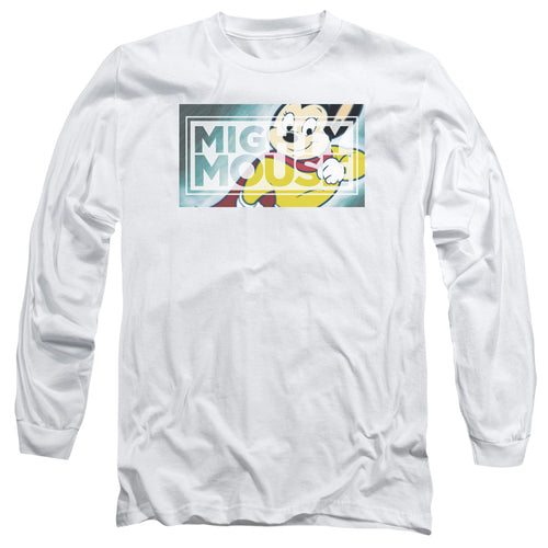 Mighty Mouse Mighty Rectangle Long Sleeve T-Shirt