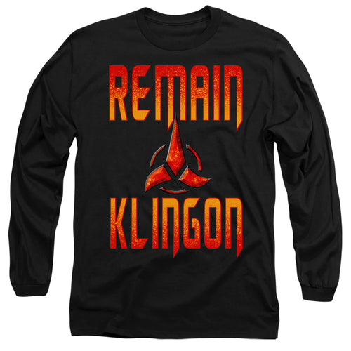 Star Trek Discovery Remain Klingon Long Sleeve T-Shirt