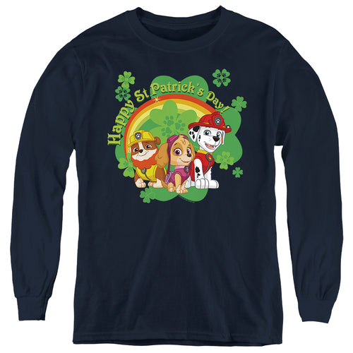 Paw Patrol ST. Patrick's Day Team Youth Long Sleeve T-Shirt