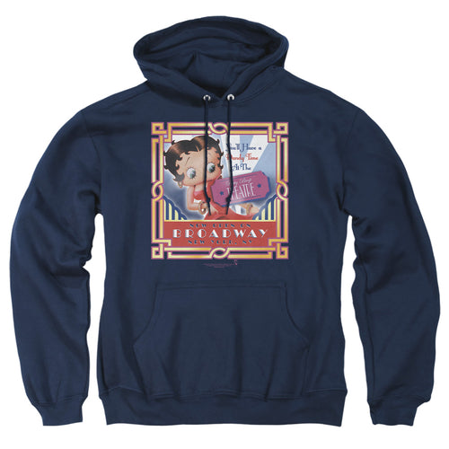 Betty Boop On Broadway Pullover Hoodie