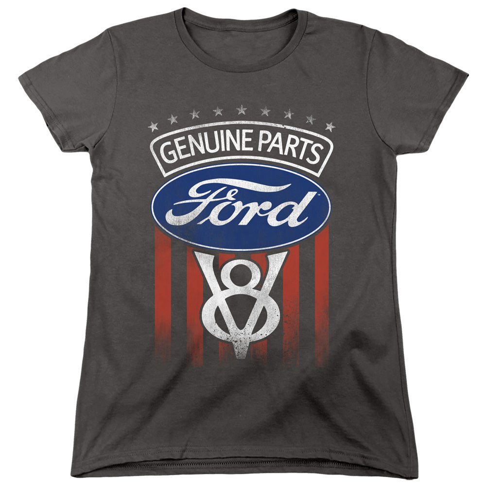 Ford Genuine Parts Flag Womens T-Shirt
