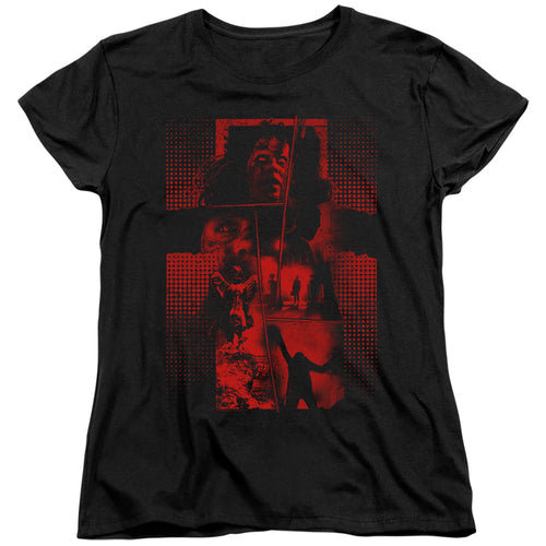 The Exorcist Red Collage Womens T-Shirt