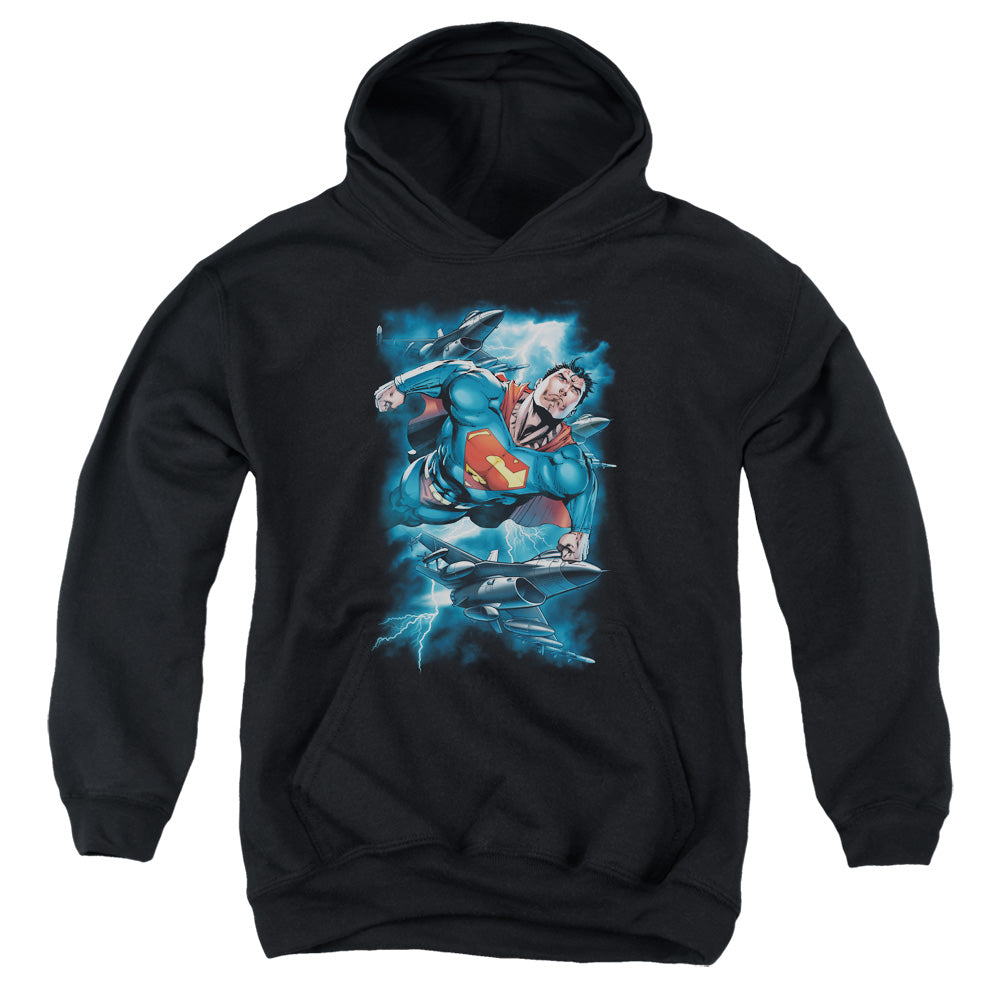 Superman Stormy Flight Youth Hoodie