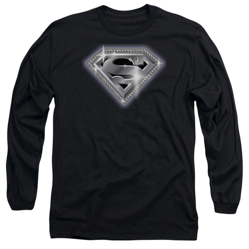 Superman Bling Shield Long Sleeve T-Shirt