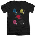 Mighty Morphin Power Rangers: The Movie Line Helmets V-Neck T-Shirt