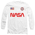 NASA Worm Logo and Flag Long Sleeve T-Shirt
