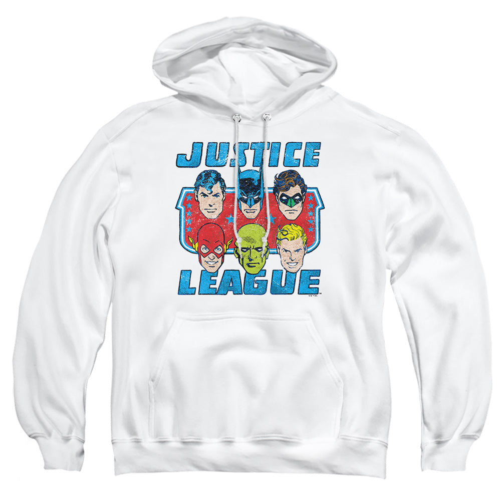 DC Comics Faces Of Justice Pullover Hoodie