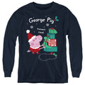Peppa Pig Christmas Present Time with George Pig Youth Long Sleeve T-Shirt