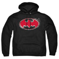 Batman Hardcore Noir Bat Logo Pullover Hoodie