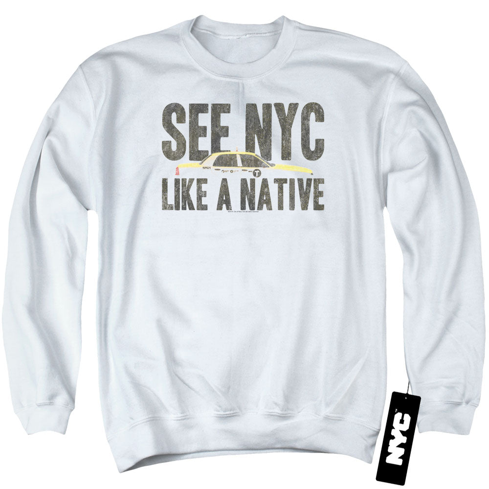 New York City Like a Native Crewneck Sweatshirt
