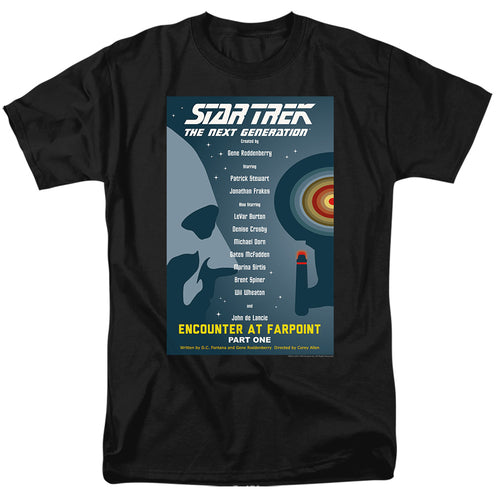 Star Trek Encounter at Farpoint Part One Black T-Shirt