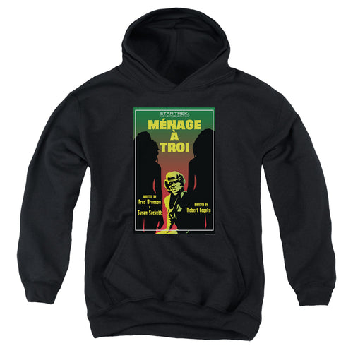 Star Trek Ménage à Troi Black Youth Hoodie