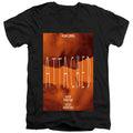 Star Trek Attached Black V-Neck T-Shirt