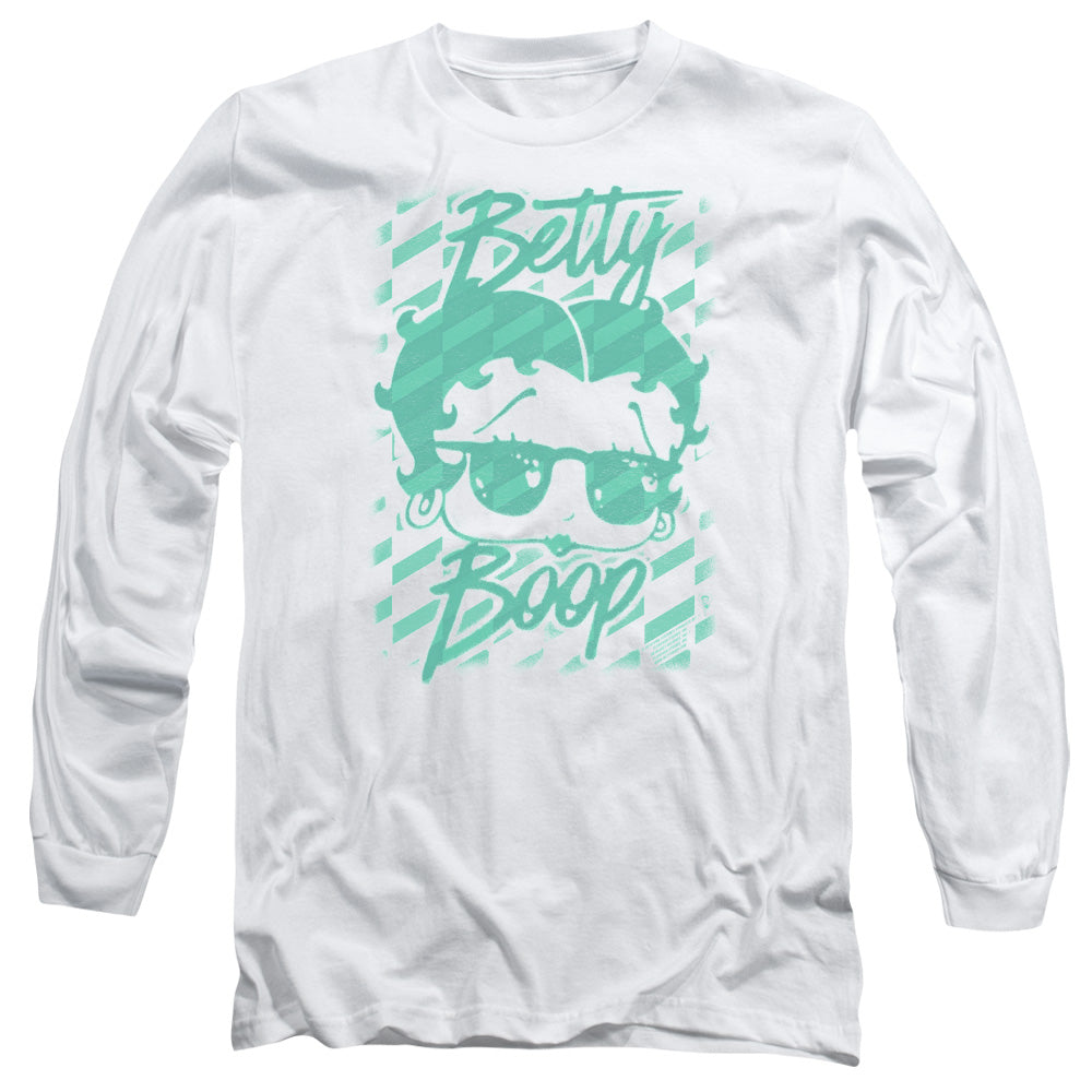 Betty Boop Summer Shades White Long Sleeve T-Shirt
