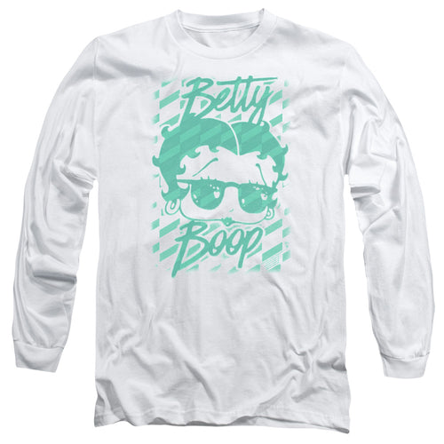 Betty Boop Summer Shades White Long Sleeve T-Shirt