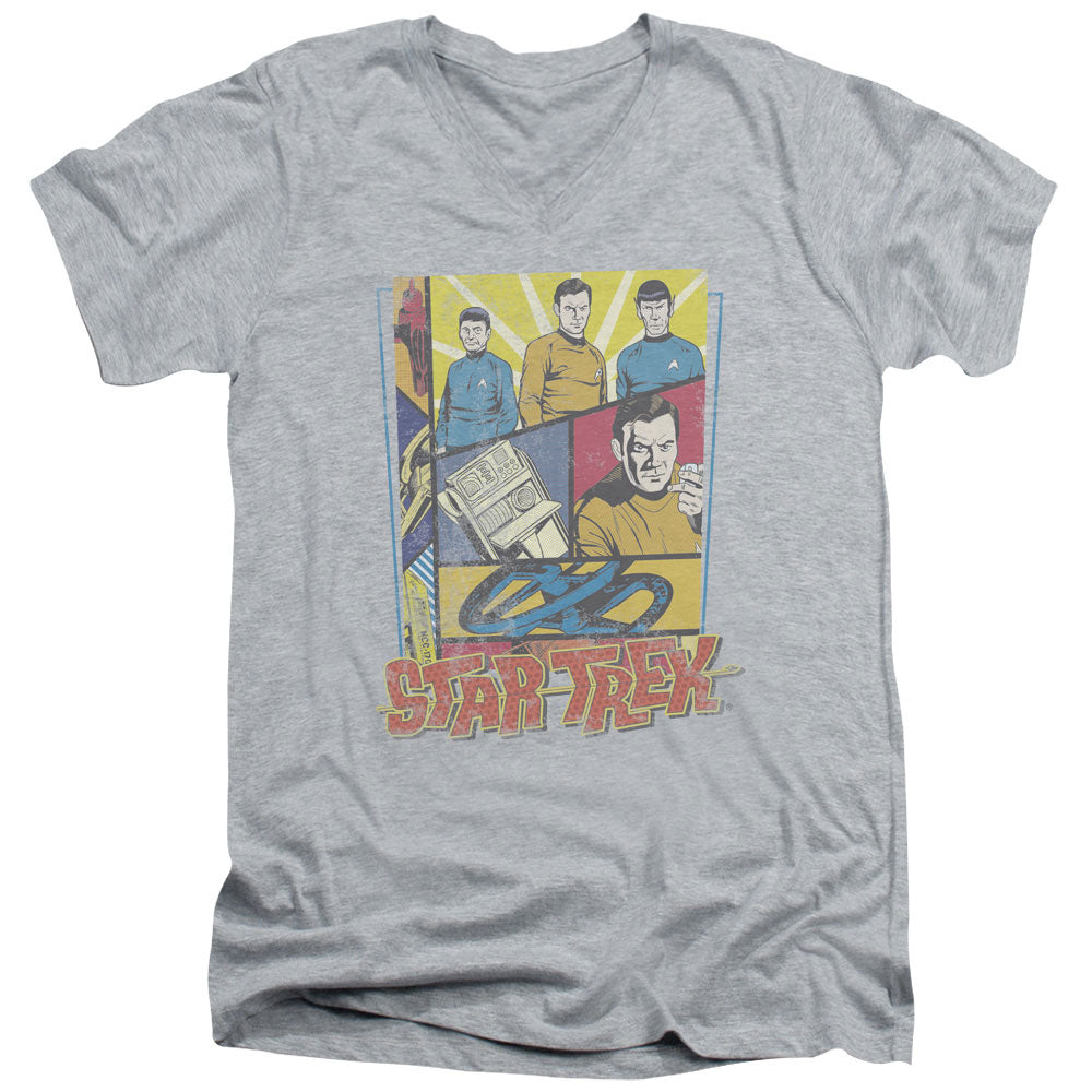 Star Trek Vintage Collage V-Neck T-Shirt