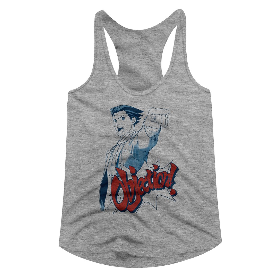 Ace Attorney Ladies Racerback - Objection
