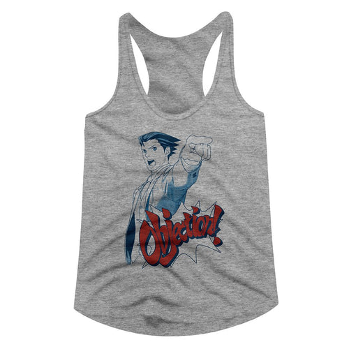 Ace Attorney Ladies Racerback - Objection