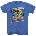 Royal blue heather Ace Attorney t-shirt featuring Better Call Phoenix parody design royal heather