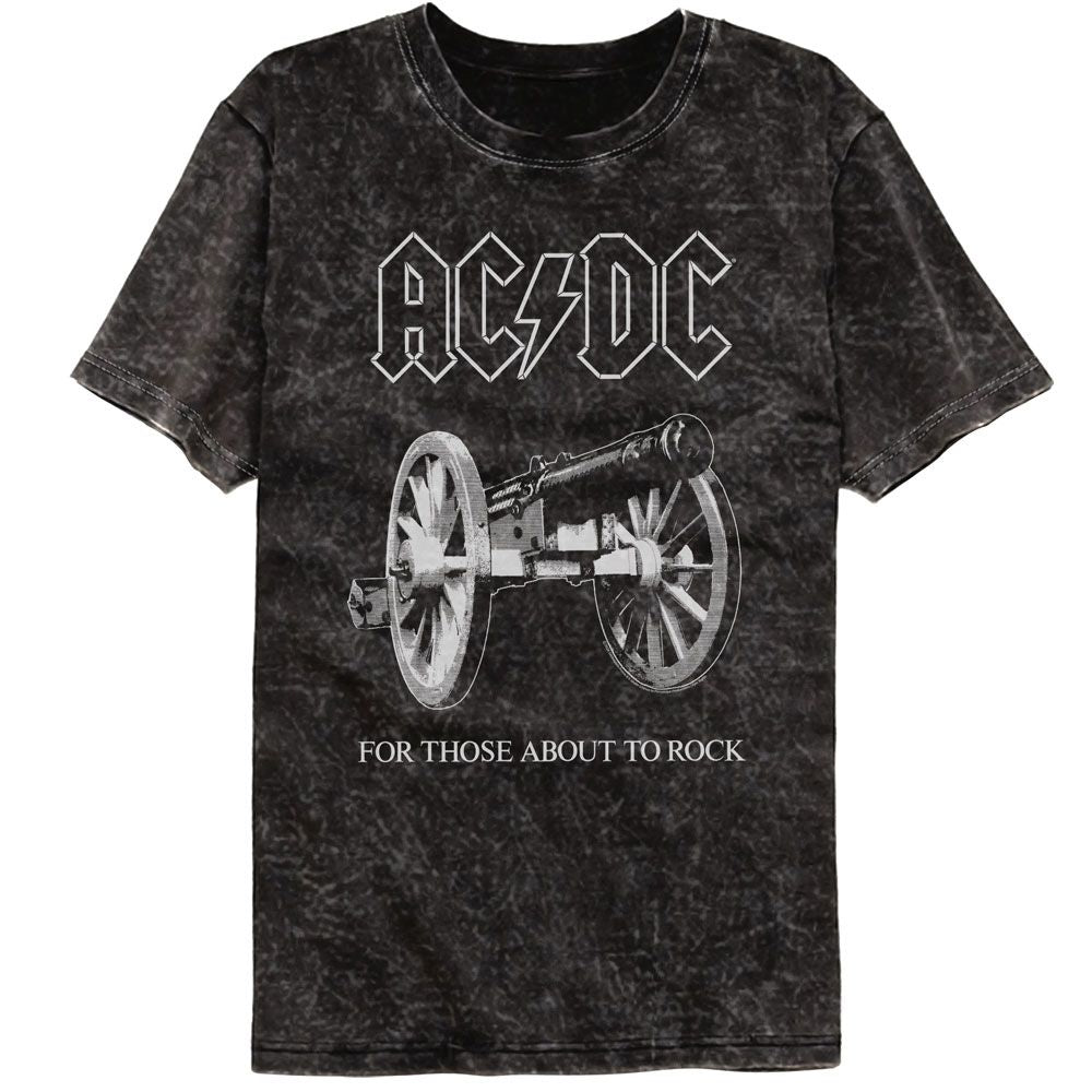 AC/DC Mineral Wash T-Shirt - About to Rock