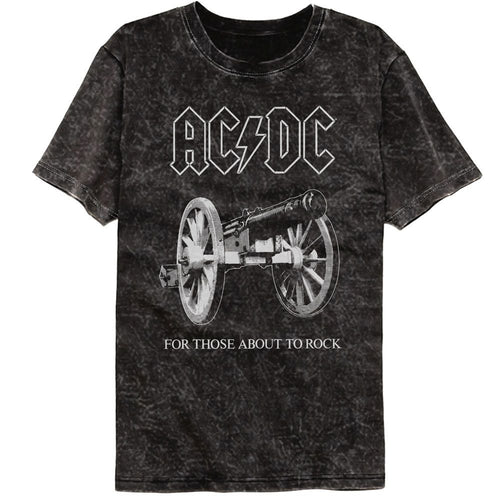 AC/DC Mineral Wash T-Shirt - About to Rock