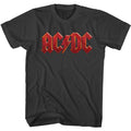 Smoke gray AC/DC t-shirt featuring Distressed road AC/DC vintage design