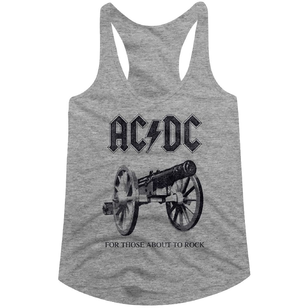 AC/DC Ladies Racerback - About to Rock Again