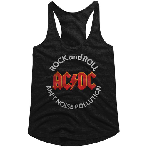 AC/DC Ladies Racerback - Noise Pollution