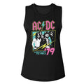 AC/DC Ladies Muscle Tank - Neon Highway