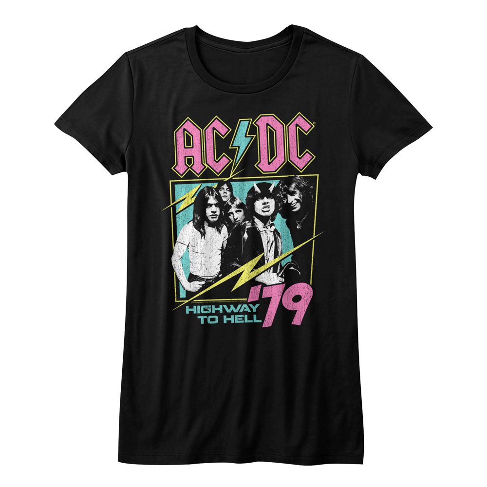AC/DC Ladies T-Shirt - Neon Highway