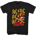 Black AC/DC t-shirt featuring AC/DC Donington Monsters of Rock design
