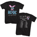 Black AC/DC t-shirt featuring Fly on the Wall European tour vintage design