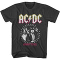 Smoke gray AC/DC t-shirt featuring AC/DC circle stars graphic design