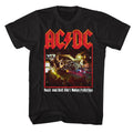 Black AC/DC t-shirt featuring Noise Pollution Powerage variant design