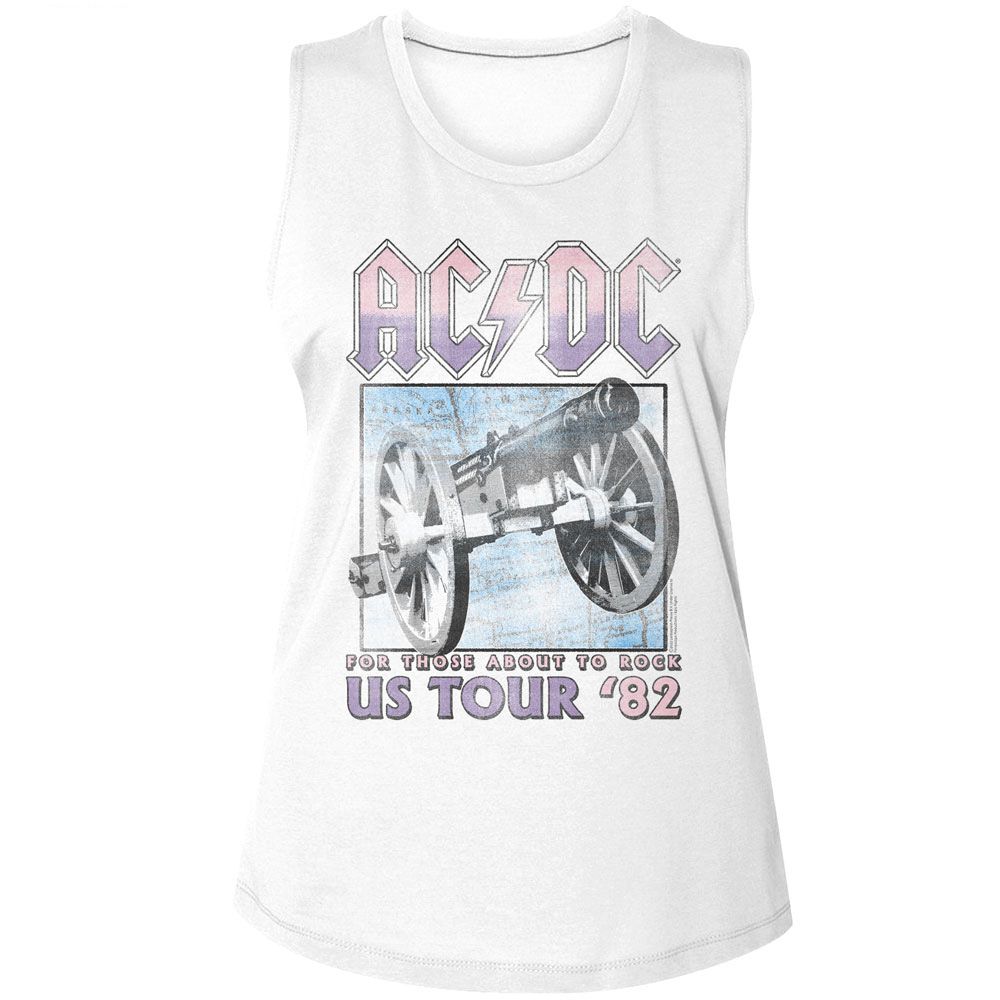 AC/DC Ladies Muscle Tank - Those About to Rock Tour