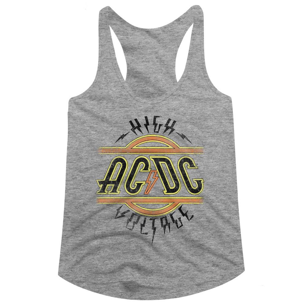 AC/DC Ladies Racerback - High Voltage