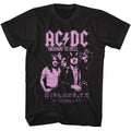 Black AC/DC t-shirt featuring AC/DC Midland Texas tour design