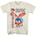 Natural AC/DC t-shirt featuring AC/DC Fly On The Wall FOTW design