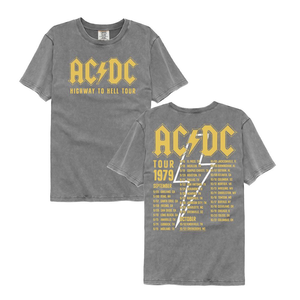 AC/DC Comfort Colors T-Shirt - Highway To Hell Tour 1979
